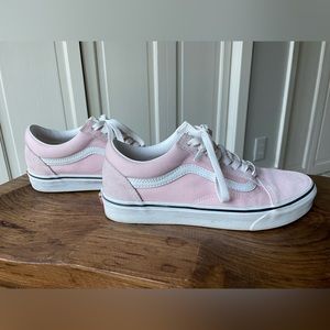 Pink Suede top Vans